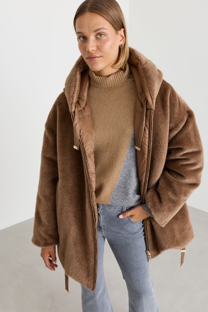 Reversible padded jacket - CAMEL - Intrend - 2