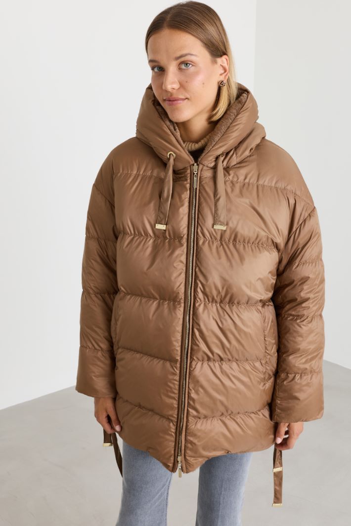 Reversible padded jacket - CAMEL - Intrend - 4