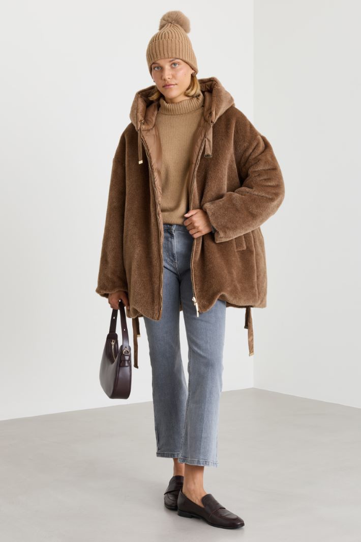 Reversible padded jacket - CAMEL - Intrend