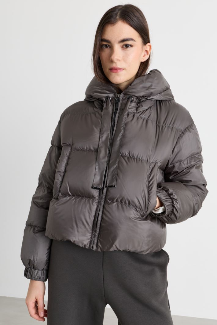 Puffer jacket - GREY - Intrend - 2
