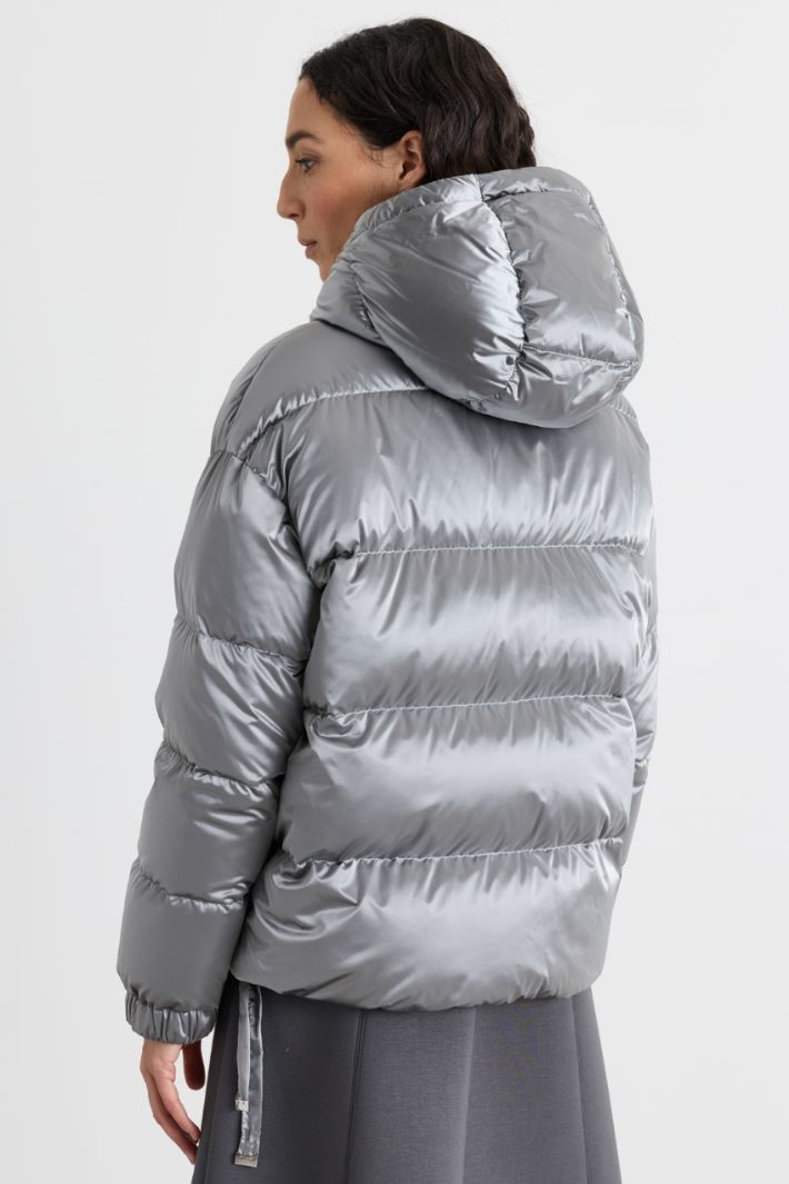 Doudoune en satin technique déperlant - GRIS - Intrend - 4