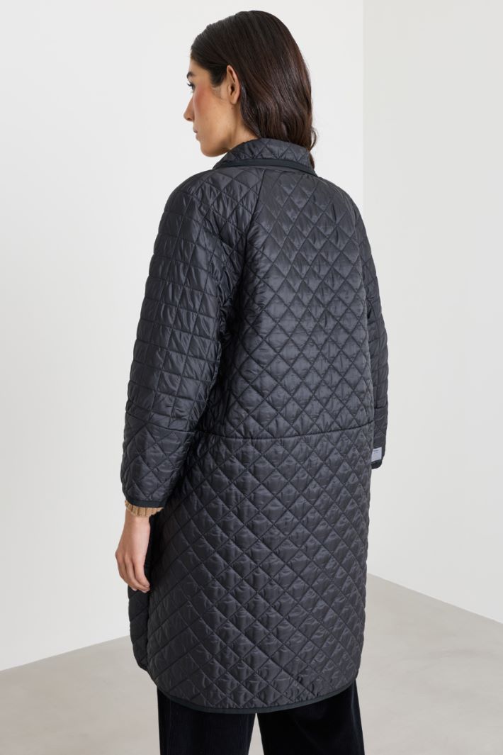 Imbottito con maniche a kimono - NERO - Intrend - 4