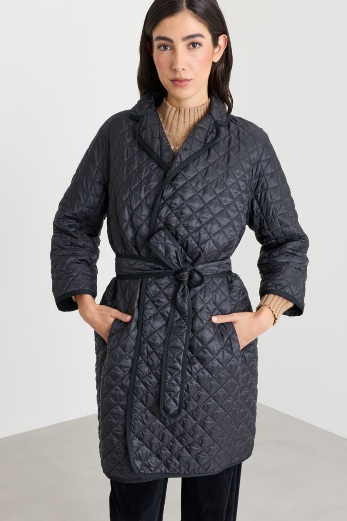 Imbottito con maniche a kimono - NERO - Intrend - 2