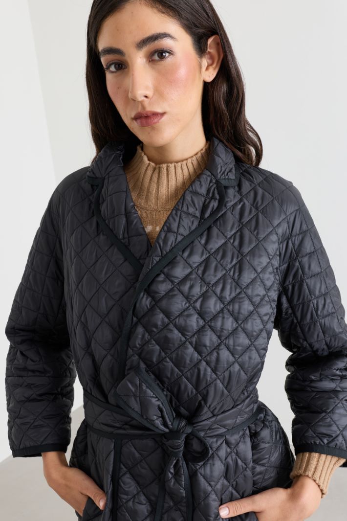 Imbottito con maniche a kimono - NERO - Intrend - 3