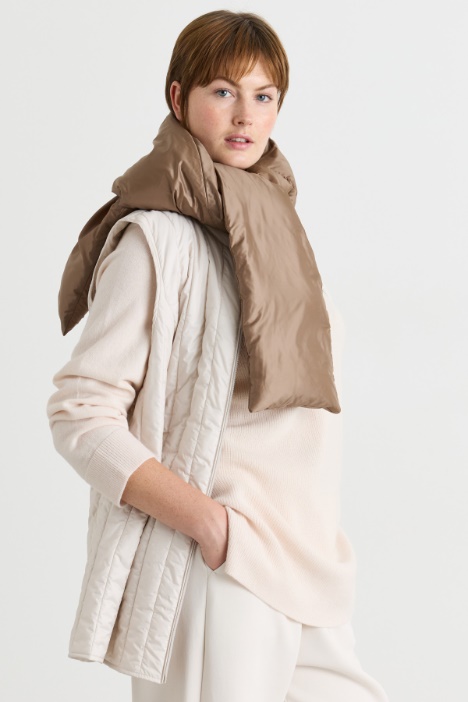 Water-repellent technical canvas scarf - Intrend