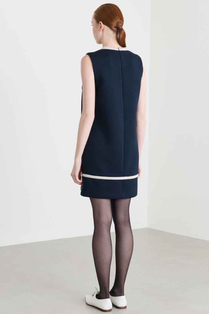 Jersey minidress - BLUE - Intrend - 4