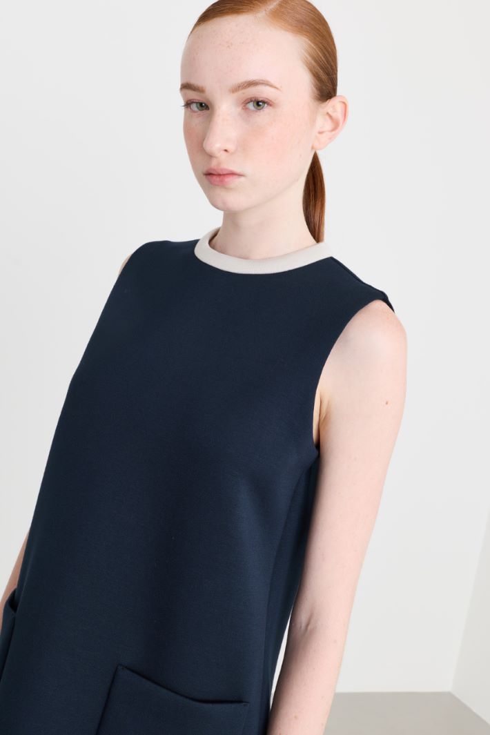 Jersey minidress - BLUE - Intrend - 3