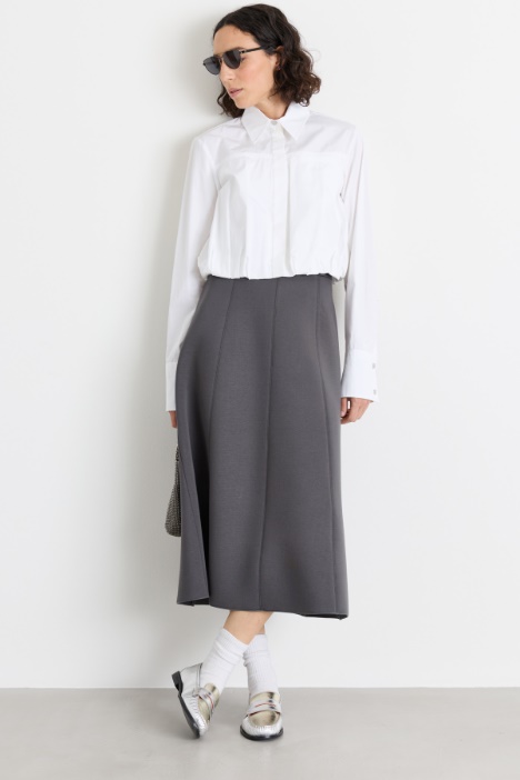 Flared jersey skirt - Intrend