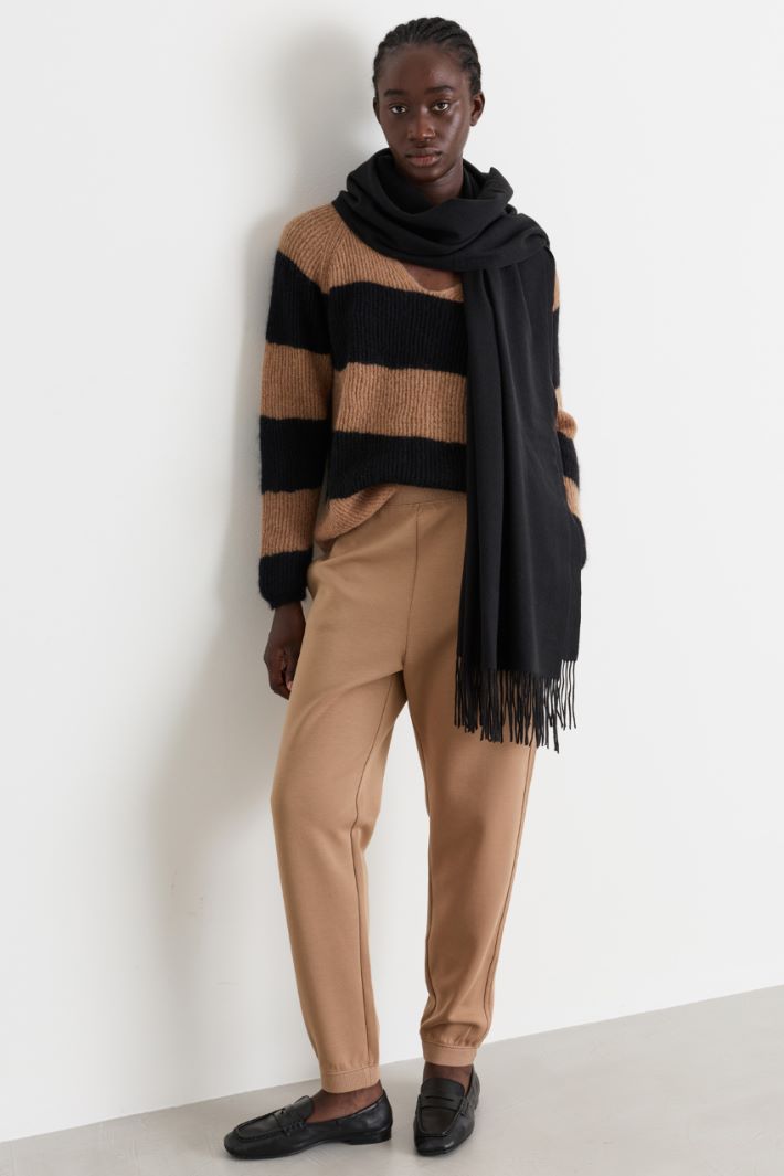 Jersey joggers - CAMEL - Intrend