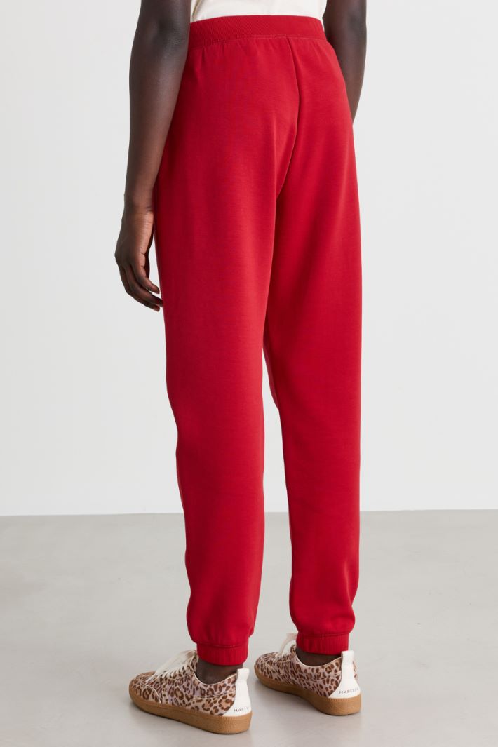 Jersey joggers - RED - Intrend - 4