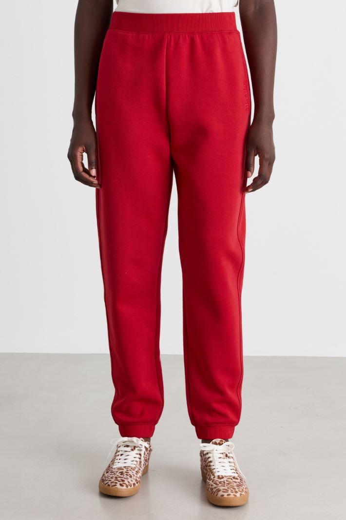 Jersey joggers - RED - Intrend - 2