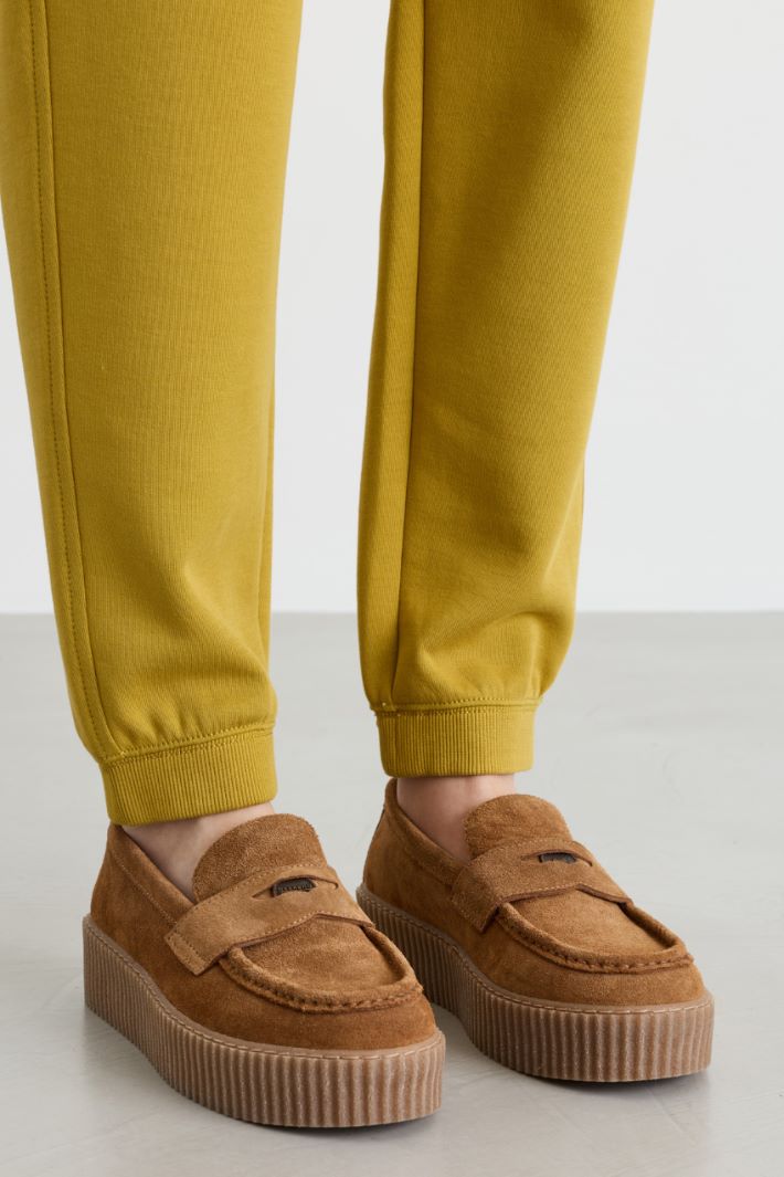 Jersey joggers - YELLOW - Intrend - 3