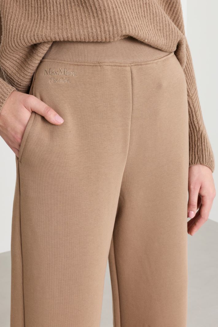 Pantalone ampio in jersey di cotone - CAMMELLO - Intrend - 3