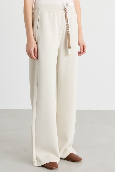 Pantalone a coulisse in jersey