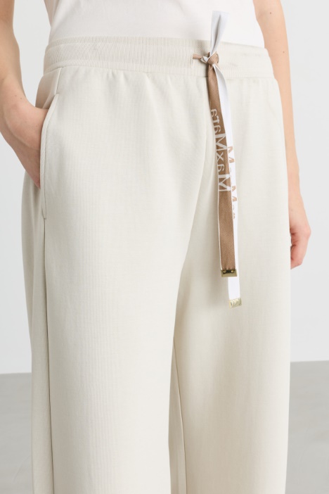 Pantalone a coulisse in jersey