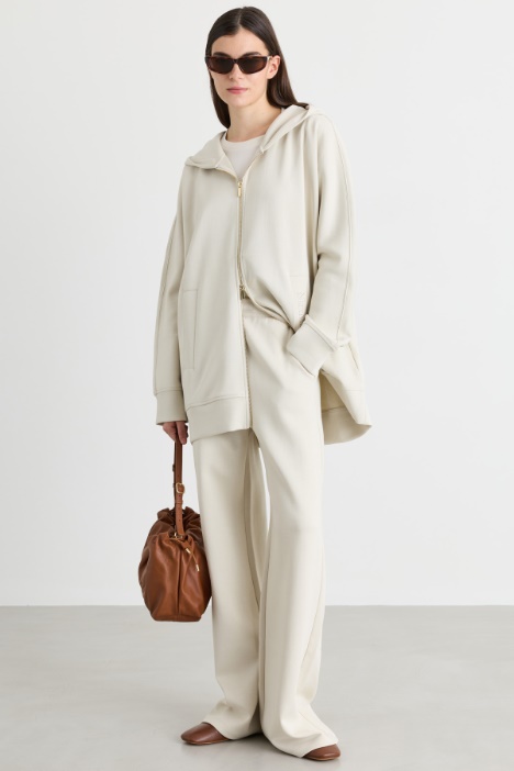 Langes Kapuzensweatshirt - Intrend