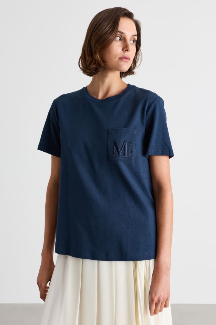 T-shirt in jersey - BLU - Intrend - 2