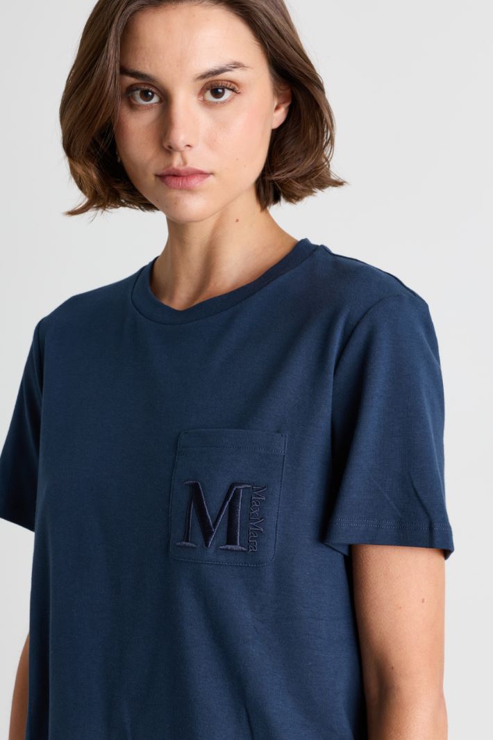 T-shirt in jersey - BLU - Intrend - 3