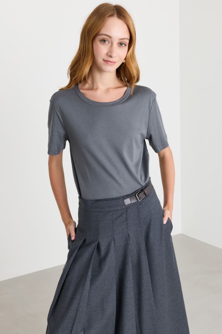 Jersey T-shirt - GREY - Intrend - 2