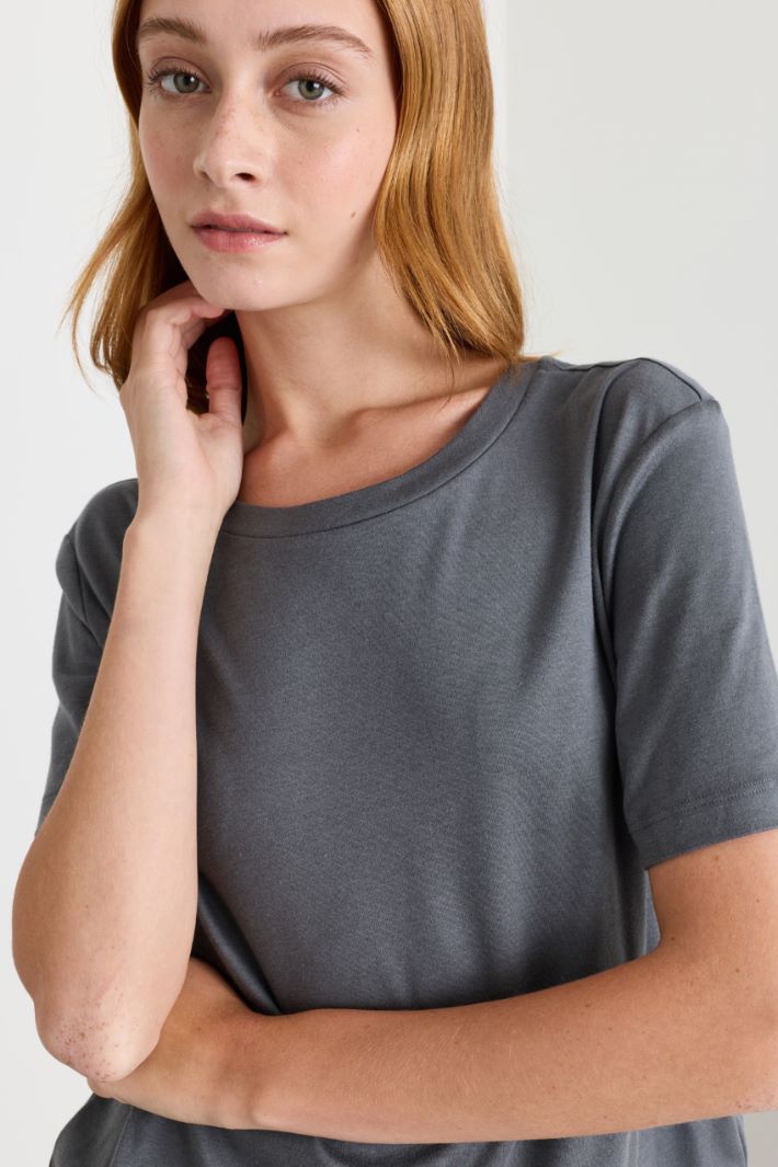 Jersey T-shirt - GREY - Intrend - 3