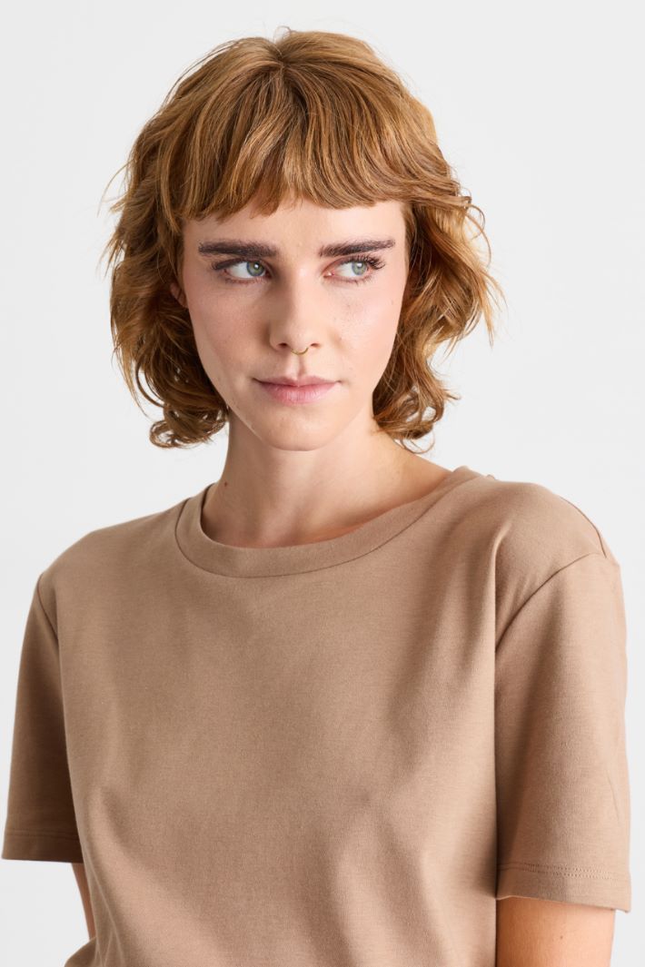 Jersey T-shirt - CAMEL - Intrend - 3