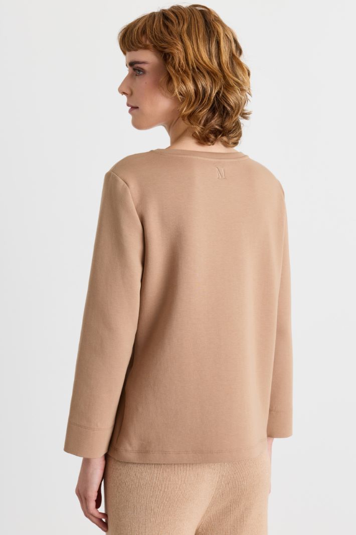 T-shirt in jersey compatto - CAMMELLO - Intrend - 4