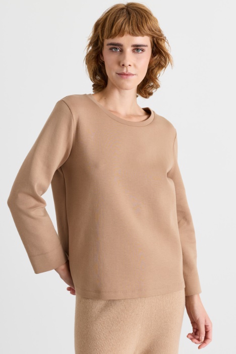 Compact jersey T-shirt - Intrend